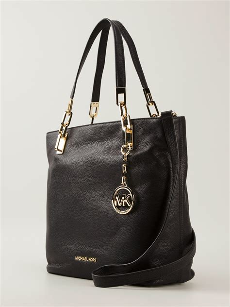 michael kors women's pvc printed tote bag black|Michael Kors outlet large tote.